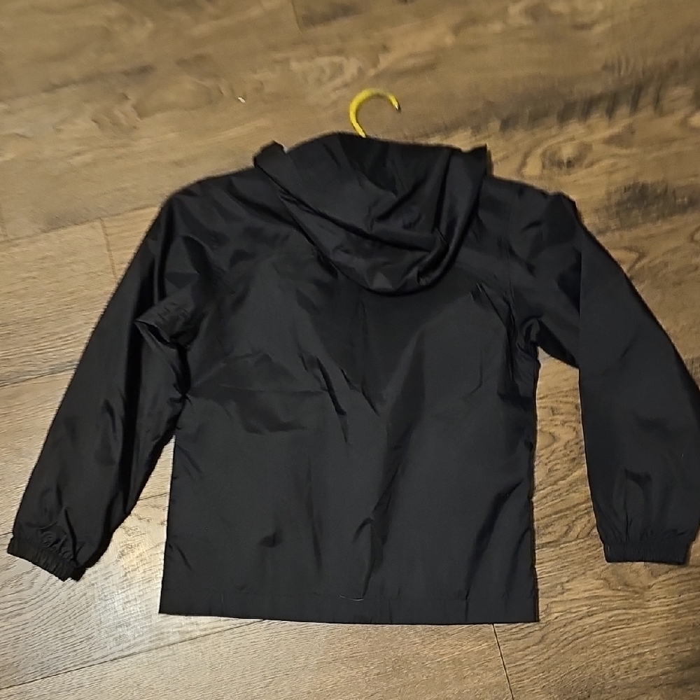 Columbia Black Jacket Windbreaker Size 6 - 7 Boy Girl Coat Hood Outerwear Rain - Picture 4 of 6